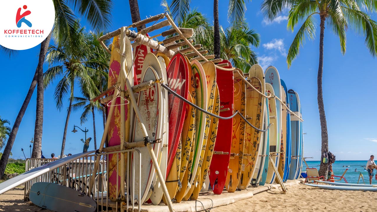 Lifestyle start ups surfboard shop at a beach