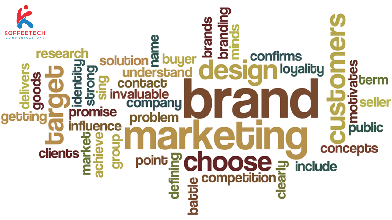 Word doodle art of brand identity