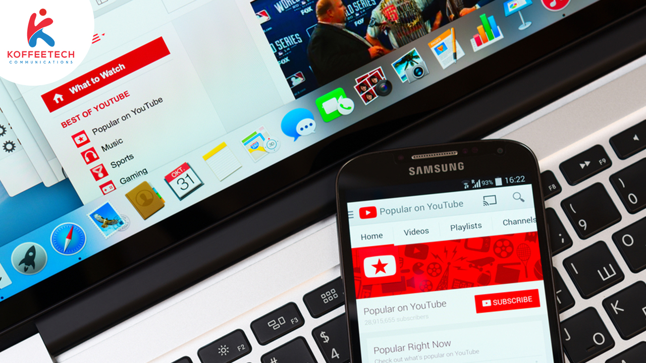 Screenshot of a youtube page