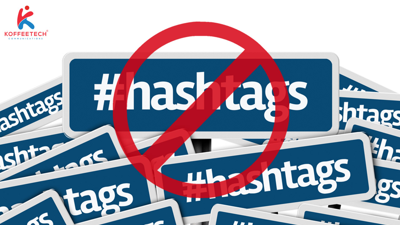 Don't over hashtag