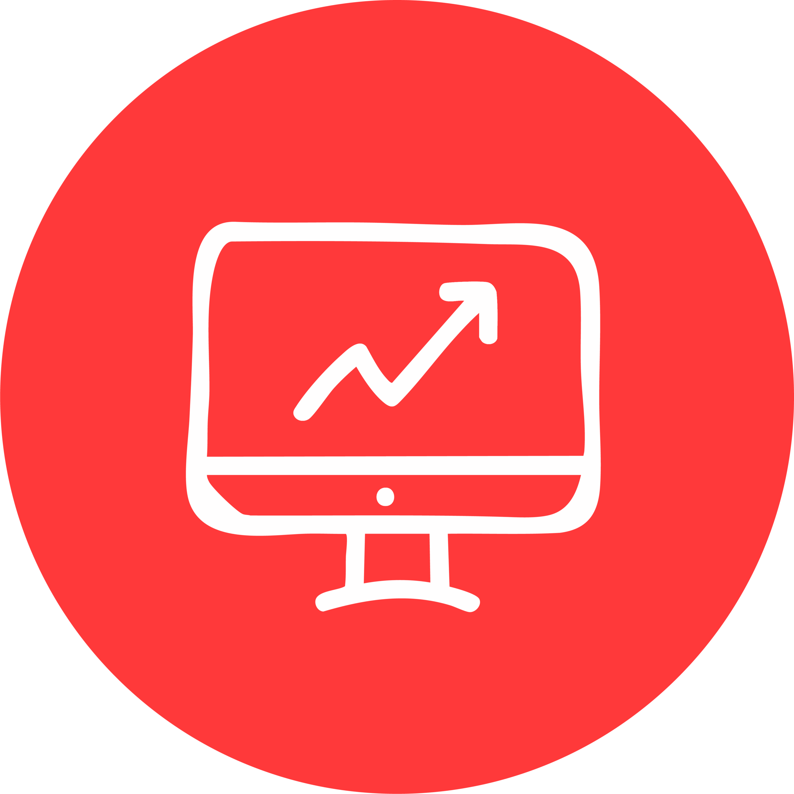 Reporting icon of real estate marketing strategy