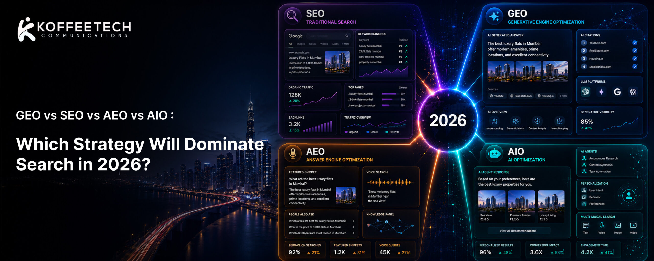 GEO vs SEO vs AEO vs AIO: Which Strategy Will Dominate Search in 2026